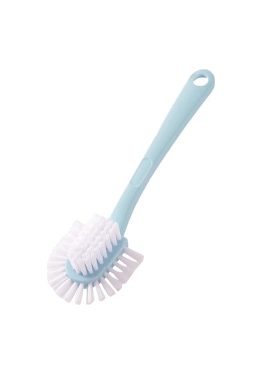 Suntek Ayakkabı Temizleme Fırçası, Uzun Saplı Temizleyici, Mavi