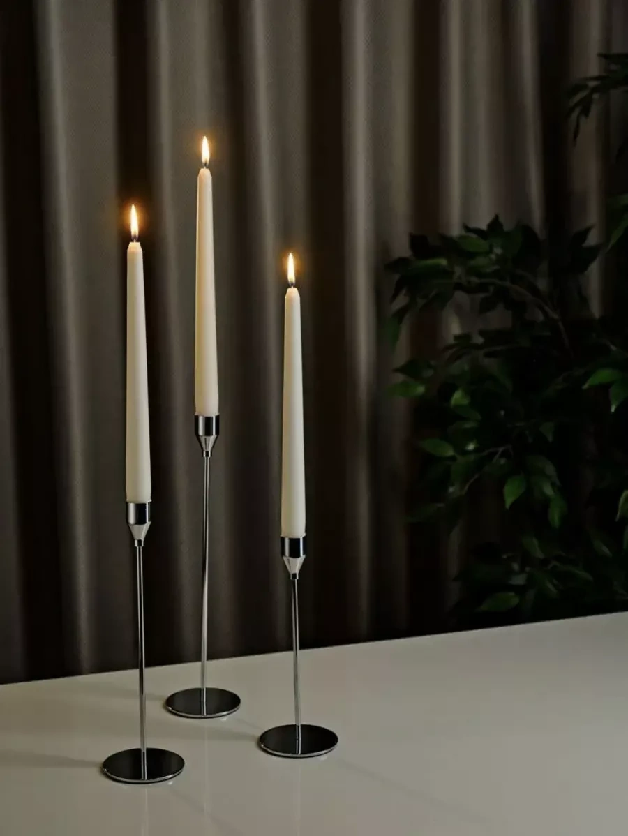 Svetıt' Şamdan İçin Uzun Mumlar, Yüksek Sofra Dekoratif 149478168 Beyaz