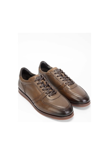 Tamer Tanca Erkek Hakiki Deri Kahverengi Casual Ayakkabı 987 080 Erk Ayk Sk23/24 Cevız Kahverengi