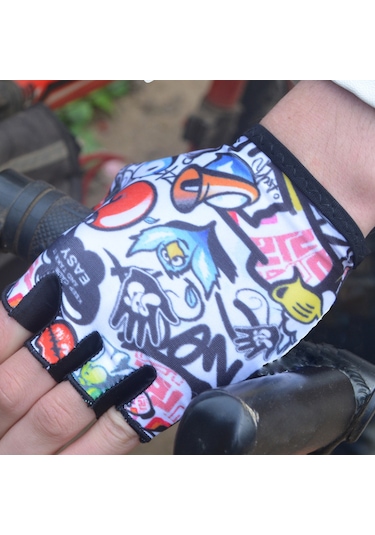 Yaleker Mt094 Çocuk Bisiklet Eldiveni - Mikrofiber Ve Spandeks Malzeme, Şok Emici, Nefes Alabilir, Xs Boy