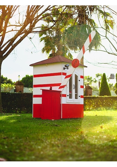 Mandu Bariyerli Ahşap Güvenlik Kulübesi Bekçi Kulübesi