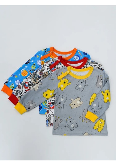 Ivanovo Kids Yenidoğanlar İçin 3 Parçalık Üst Seti 291157918 Mavi