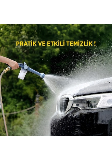 Space24 Spk20 Deterjan Hazneli 8 Farklı Su Çıkışlı Basınçlı Su Tabancası Mavi