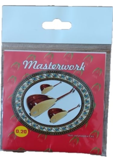 3'Lü Masterwork 0.20 Uzun Sap Bağlama Saz Teli