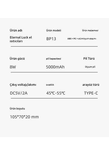Avokado Şarj Edilebilir El Isıtıcısı Yeşil