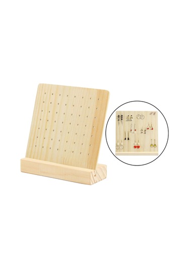 Homyl Takı Rafı Ekranı Gösterisi Için Kompakt 28-çift-delik 28 Çift Delik