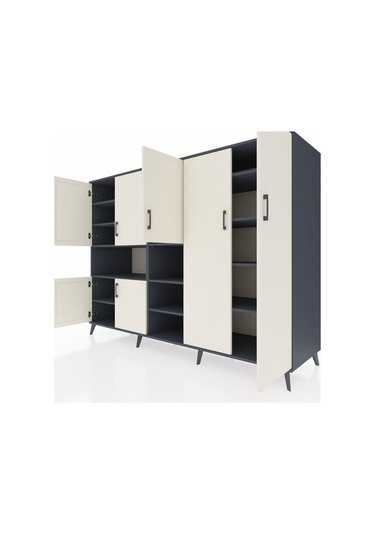 Kronos Dolap 13 Raflı 7 Kapaklı 220x59x163 Antrasit-aytaşı/antras Antrasit-aytaşı/antrasit Kronos Dolap 13 Raflı 7 Kapaklı 220x59x163 Antrasit-aytaşı/antras Antrasit-aytaşı/antrasit