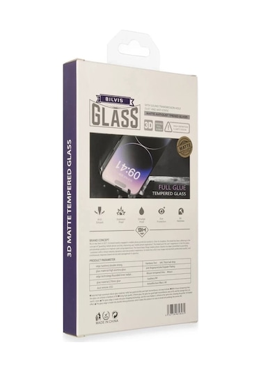 Mey İthalat Apple Uyumlu iPhone 14 Bilvis 3d Mat Cam Ekran Koruyucu