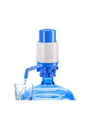 Aubyhe 5 Galon Suluklar İçin El Manuel Su Pompası, Yemek Dereceli Malzeme, Uyumlu Kapağa Takılabilir, Ayarlanabilir Boru Uzunluğu, Koruyucu Kapak Ve Temizleme Fırça MAvi