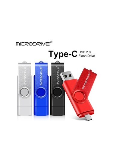 Novahub Metal Otg 2-in-1 Tip C Kalem Sürücü 128 Gb Usb Bellek Çubuğu 4-128 Gb Kırmızı Mikrodrive Uk016g1226