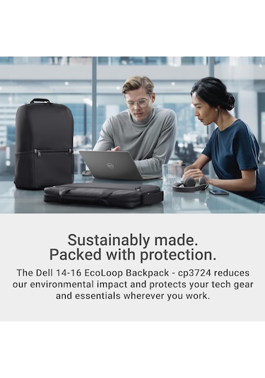 Dell 14-16 Ecoloop Essential Sırt Çantası 14-16 - Cp3724 - Hafif, Diğer