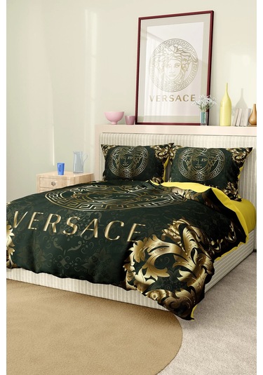 Marka Nevresim Takımı Çift Kişilik Pamuklu Saten Kumaş 6 Parça 3d Dijital Baskı Duvet Cover Set Model No:96 Renkli