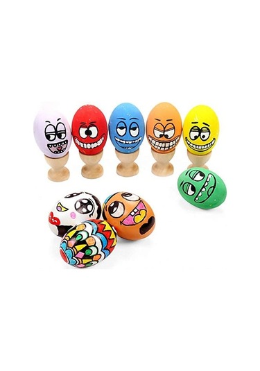 Paskalya Yumurta Süslemeleri, 25 Parça Asılı Paskalya Yumurtaları, İpli Beyaz Paskalya Yumurtaları, Dekorasyon Ve Hediye İçin Kendin Yap Paskalya El Sanatları Boyama, 6 Cm Beyaz