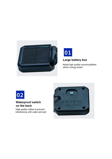 Singree 2 Adet Kelebek Şekilli Güneş Enerjili Bahçe Aydınlatma Lambası - Ip65 Su Geçirmez