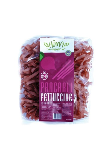 Hüma Organik Pancarlı Fettuccine 250 G