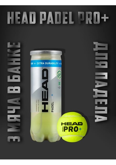 Head Head Padel Pro+ Tenisi İçin Padel Topu Kutu İçinde 3 Adet 333440318