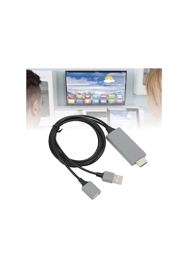 Tüm Telefon Ve Tabletler İçin Hdmı Tv Görüntü Ve Ses Aktarım Kabl