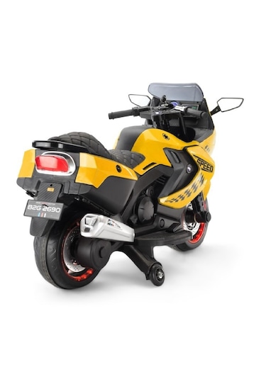 Baby2go 2293 Speed Akülü Motorsiklet Sarı Sarı