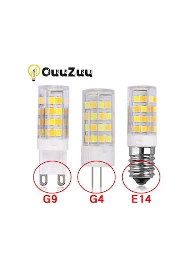 Beyaz 220v G4 G9 E14 Led Lamba Ampulü 3w 5w 7w Smd 2835 Led Enerji Tasarruflu Mısır Ampul Kristal Avize İçin Halojen Lamba Aydınlatma Değiştirin G9 3w