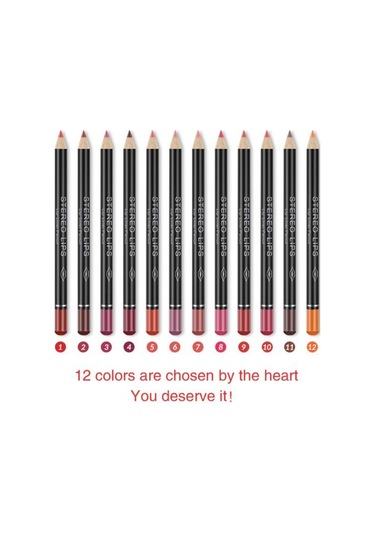 İpeksi Ruj Kalemi Suya Dayanıklı Uzun Ömürlü Dudak Kalemi Kozmetik 9