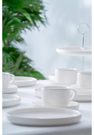 Acar Sierra 6 Kişilik 20 Parça Brunch Seti - Silver