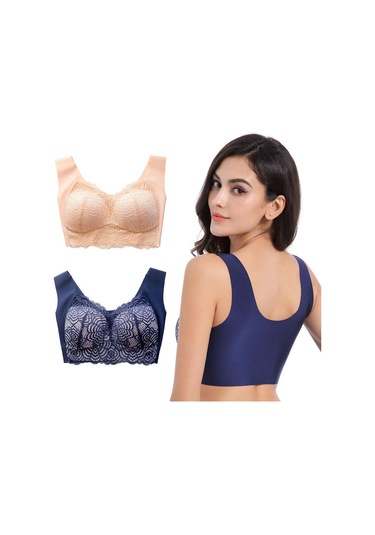 Kırmızı Kadınlar İçin Telsiz Dantel Sütyen Artı Boyutu Yelek Lingerie Ince Fincan Sütyen Günlük Giyim Kırmızı