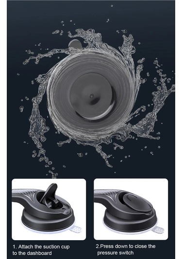 Araç Torpido Üstü Vakumlu Telefon Tutucu Güçlü Vakum Ayarlı