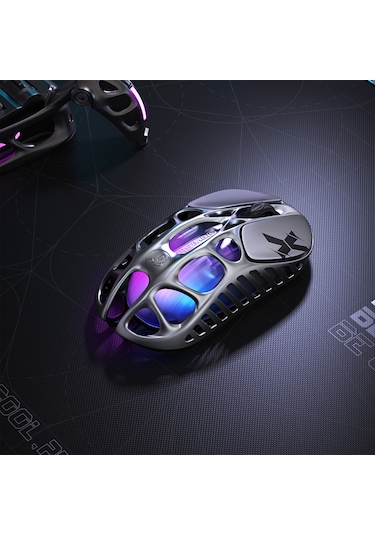 Gravastar Mercury X Rgb 32k Dpı Optik Gaming Mouse, Kablosuz, Magnezyum Alaşımlı, Programlanabilir 5 Mercury X