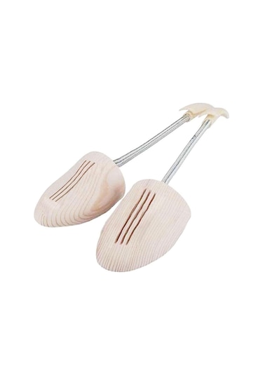 Hapshoe Flexi 36-37 Numara Yaylı Spiralli Ahşap Ayakkabı Kalıbı Bej