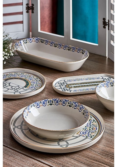 Neva N3159 Mentol Jülide 27 Prç Yemek Takımı