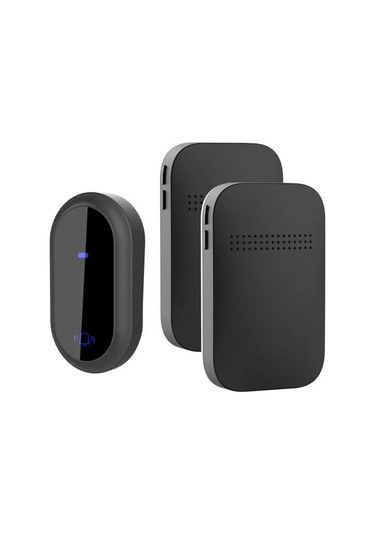 Kendiliğinden Üretilen Kablosuz Kapı Zili Dış Mekan Su Geçirmez Ev Akıllı Uzun Mesafe Elektronik Müzik Kapı Zili Kablosuz Çağrı Cihazı Birden İki Beyaz Ab Beyaz