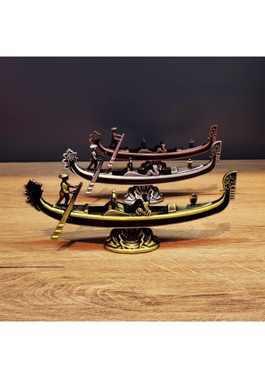 Metal Dekoratif Venedik Kayık