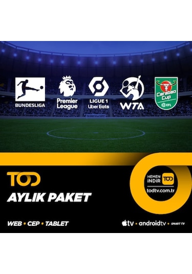 Tod 1 Aylık Spor Extra+ Paketi - (Web + Cep + Tablet + Smart Tv) (450593831)