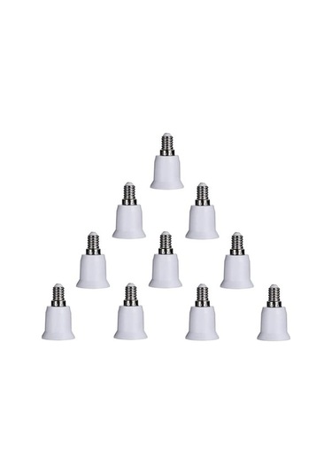 Trendooze 10 Adet E14-e26-e27 Adaptörü, Ampul Tabanı Dönüştürücü, Işık Soketi E Modeli