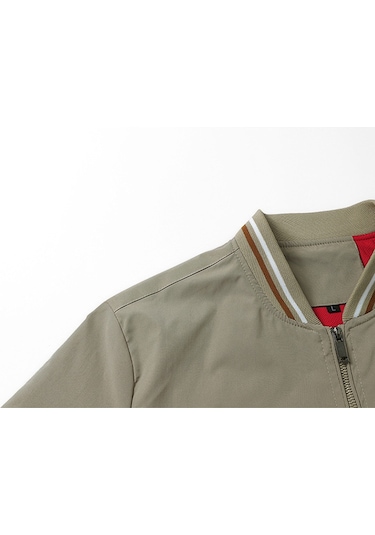 İlkbahar Ve Sonbahar Erkek Günlük Bol Ceket Yeşil