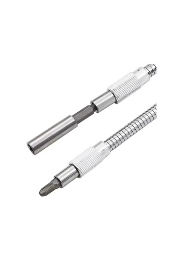 Qingmipy 300mm Esnek Vidalama Uzantısı, Elektrikli Matkap Ve Tornavida İçin Çok Amaçlı 1/4" Hex Shaft Metal Bağlantı Kolu - Dar Alanlar İçin Uygun