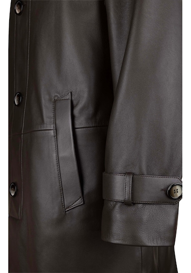 Tamer Tanca Erkek Hakiki Deri Kahverengi Deri Mont 1101 2205 Erk Dr Mont Sk24/25 Kahve Zıg Kahverengi