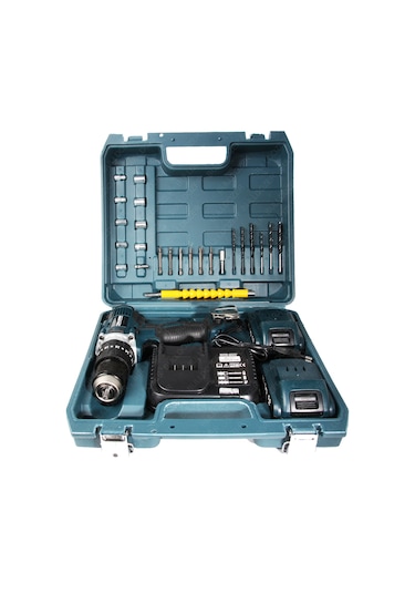 Bulldozer Blueforce 36 V Darbeli Akülü Şarjlı Vidalama Matkap Yeşil