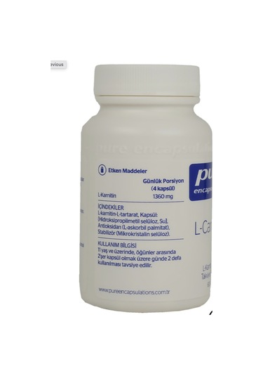 Pure Encapsulations L-Carnitine 60 Kapsül