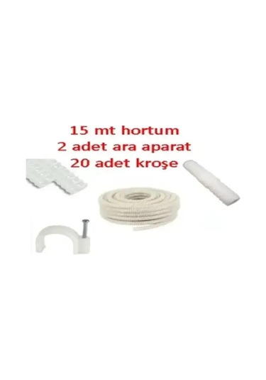 Klima Su Tahliye Drenaj Hortumu - 15mt + Ek Birleştir