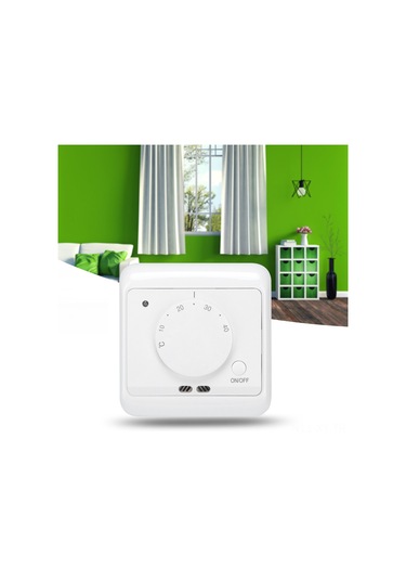 Shineyee Duvar Tipi Mekanik Isıtma Termostati, 5-40 C Sıcaklık Kontrolü, 230v 16a, Ip20 Koruma, Otomatik Kontrol Sistemi İçin