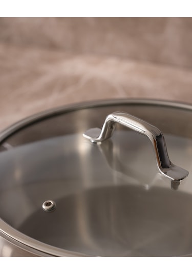 Madame Coco Vera Kısa Tencere - Çelik - 26 Cm Çok Renkli