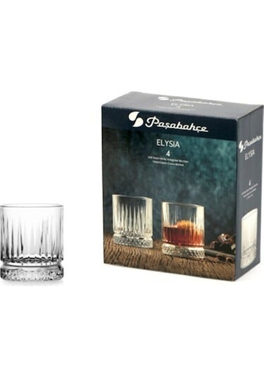Paşabahçe Elysia 520004 4'lü Viski Bardağı Seti