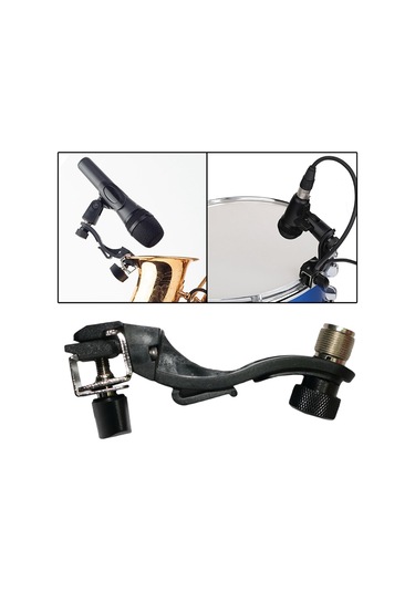 Enstrüman Aksesuar Stüdyosu Için Davul Mic Kelepçe Dağı Ayarlanabilir Darbeye Dayanıklı