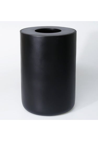 Luxe Büyük Çöp Kovası Siyah Mat Siyah