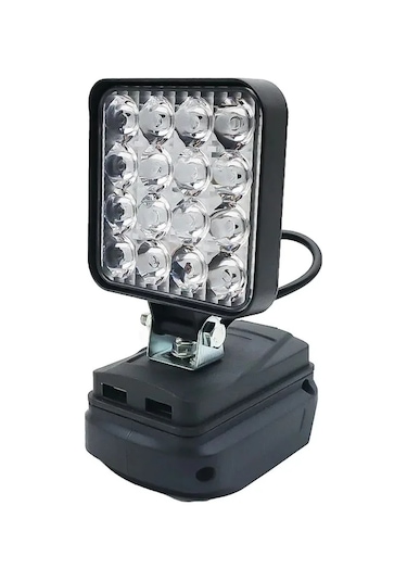 Led Işık Makita Pil İçin Taşınabilir Spot Akülü Açık Çalışma Siyah