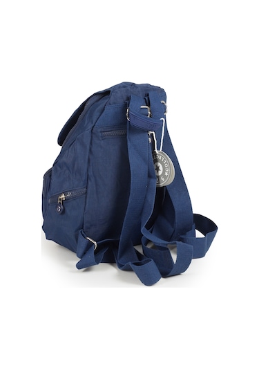 Küçük Boy Krinkıl/klinkır Su Geçirmez Uzun Askılı Çok Gözlü Günlük Kadın Sırt Çantası Lacivert 12-4g Lacivert