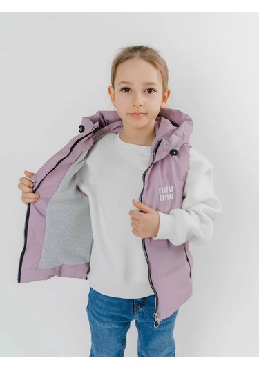 Gumaks Kapüşonlu Yalıtımlı Yelek 389610653 Leylak