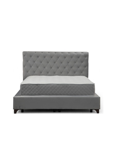 160x200 Deluxe Baza+başlık+sonata Yatak Gri