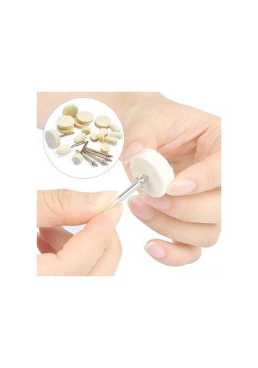 Padalink 76 Parça Keçe Ve Yün Cila Ped Seti - Dremel Uyumlu Taşlama Ve Parlatma Aksesuarları